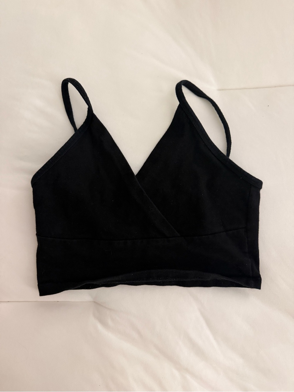 Brandy Melville Black Crossover Bralette